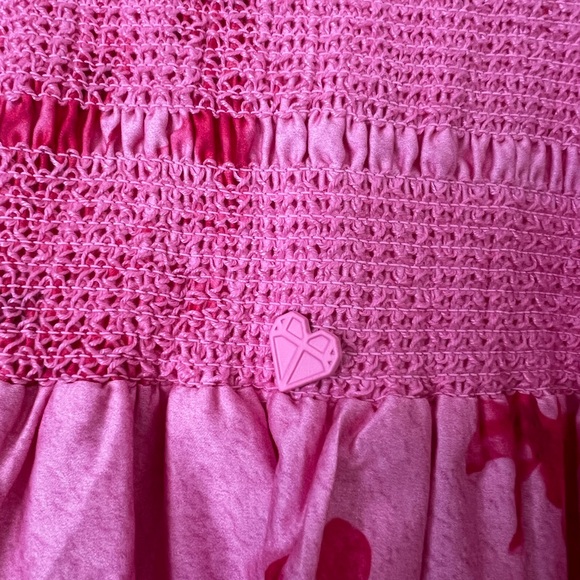 Rareism Flared Tube Dress - Ariana Pink, Fully Lined, Pockets, Removable Straps - Picture 9 of 13